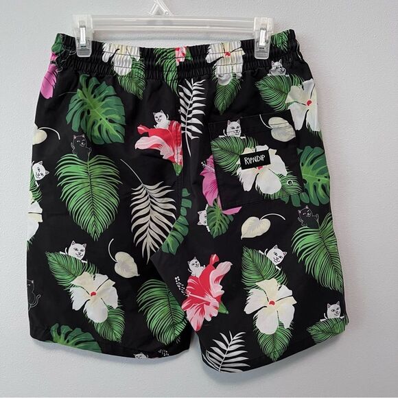Ripndip Tropical Floral Swim Shorts Size M - Picture 2 of 9